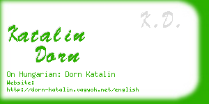 katalin dorn business card